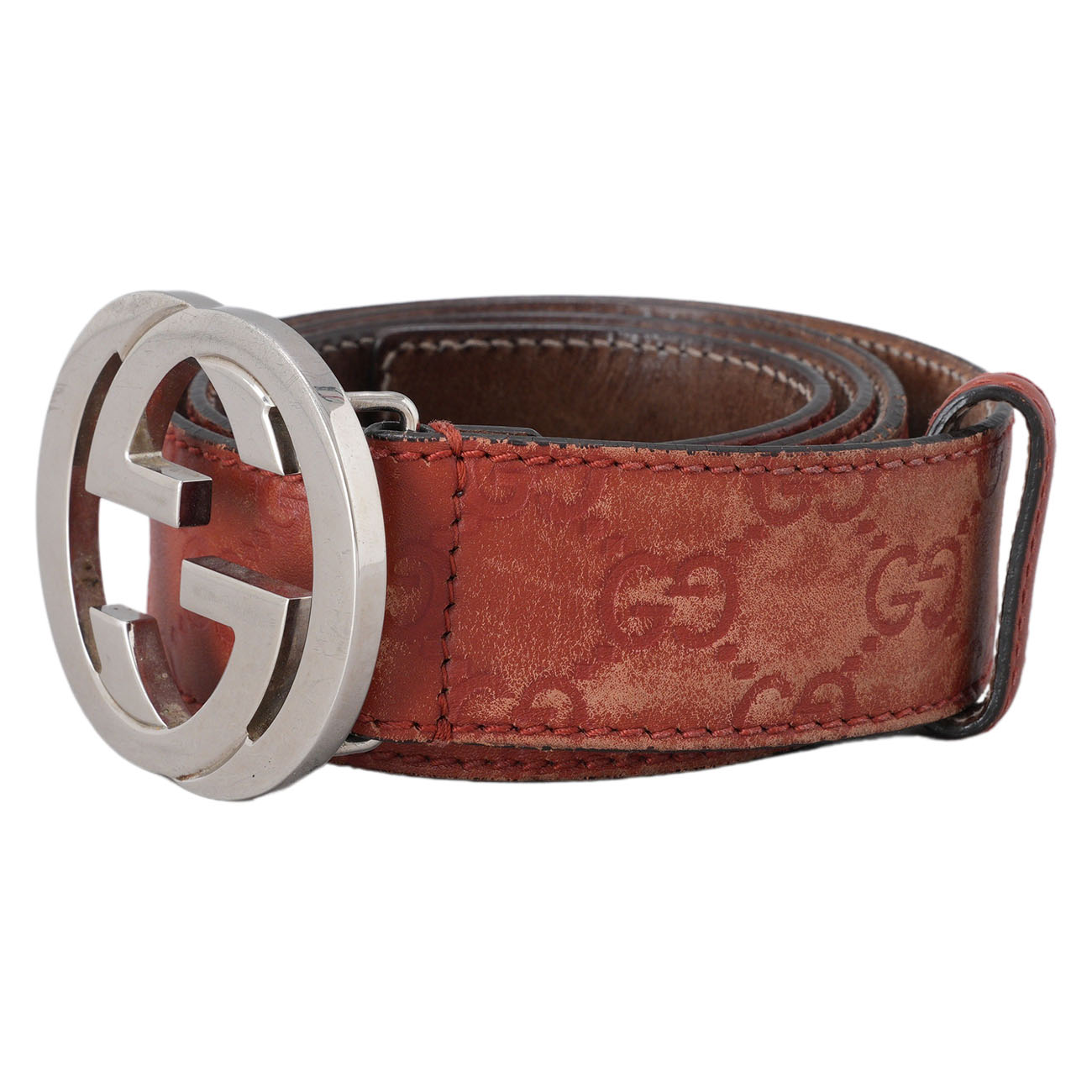 GUCCI(USED)구찌 114984 시마 인터로킹 버클 벨트
