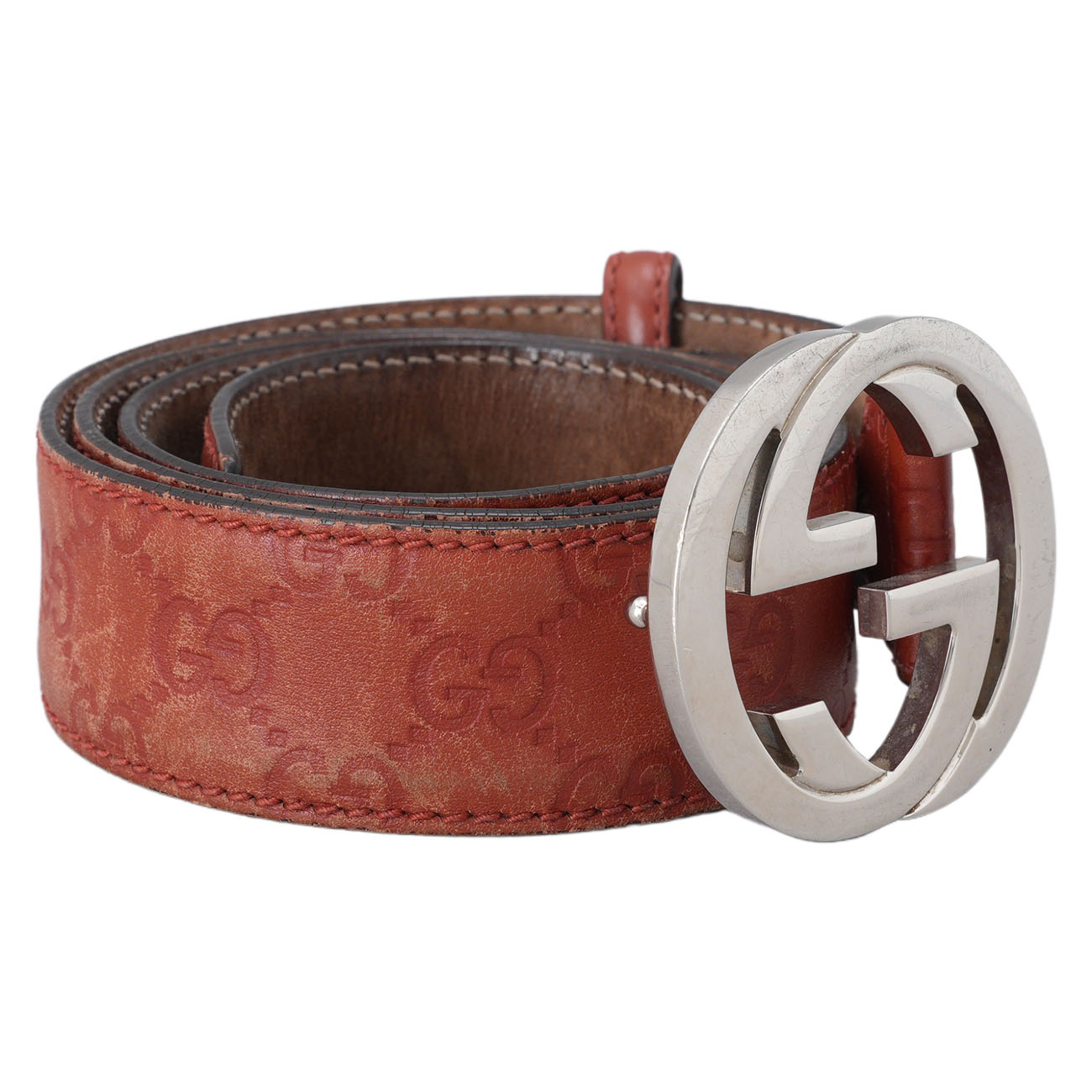 GUCCI(USED)구찌 114984 시마 인터로킹 버클 벨트
