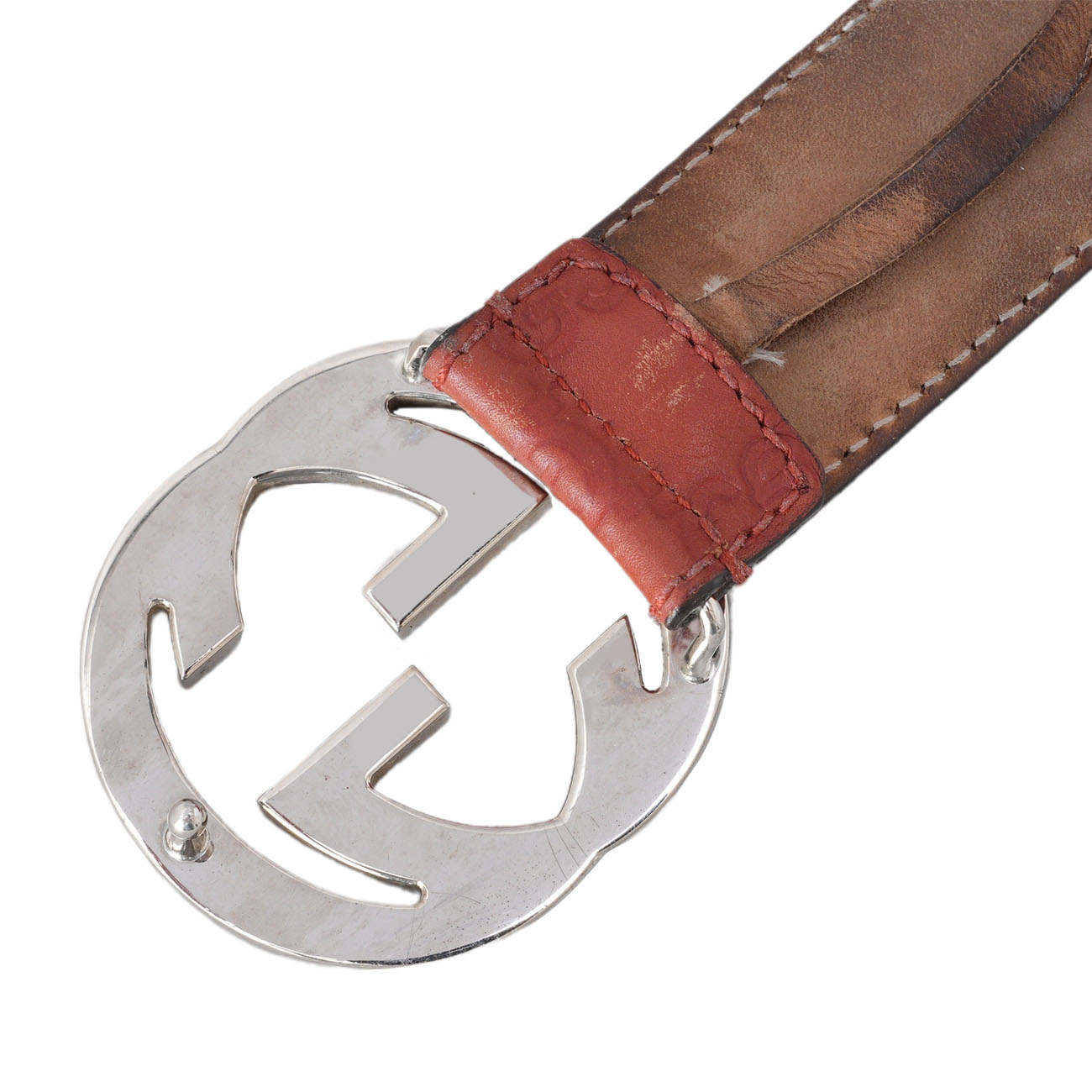 GUCCI(USED)구찌 114984 시마 인터로킹 버클 벨트