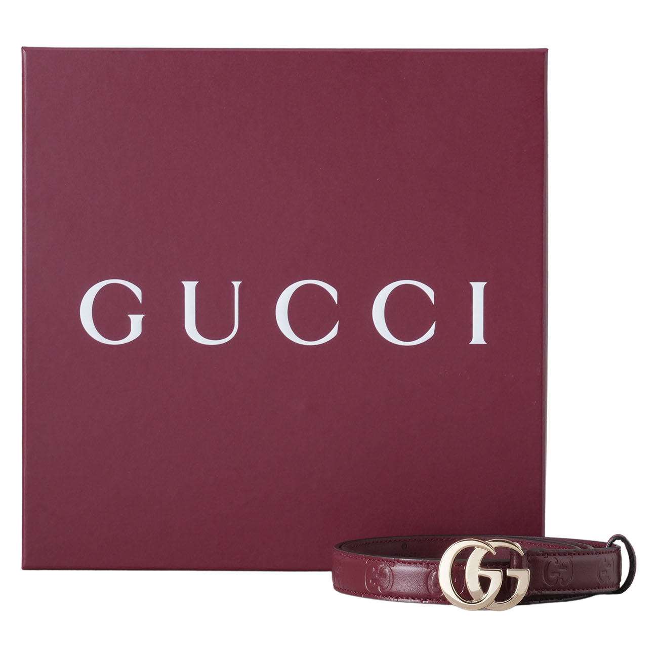 GUCCI(USED)구찌 805711 GG밀라노 슬림 벨트