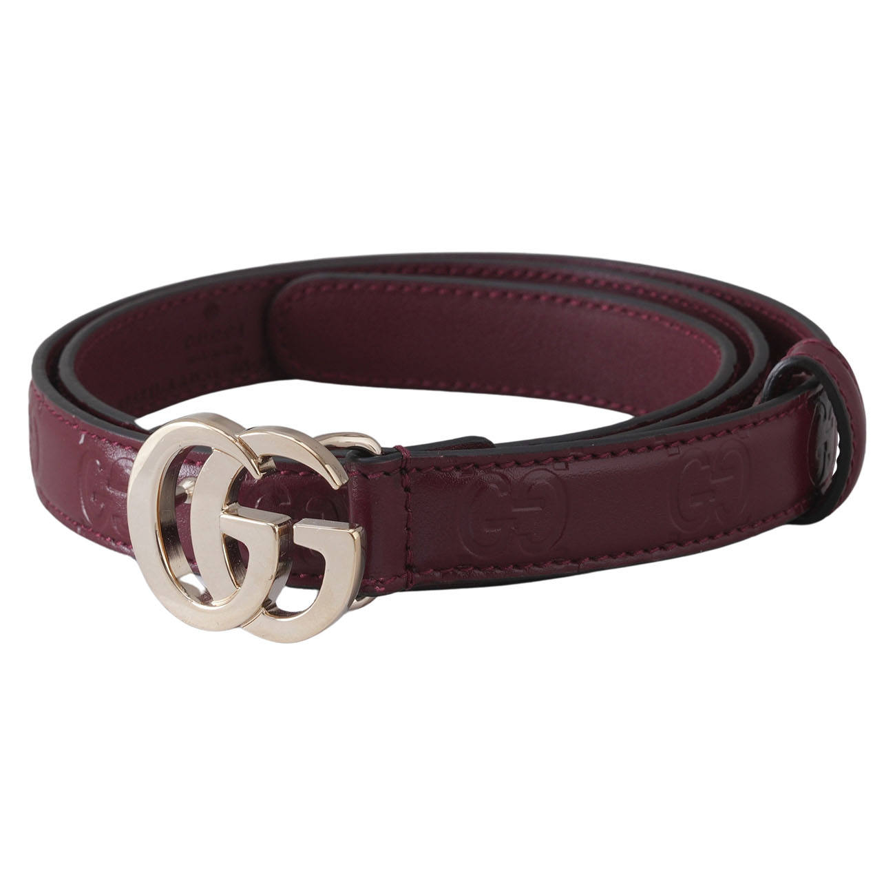 GUCCI(USED)구찌 805711 GG밀라노 슬림 벨트