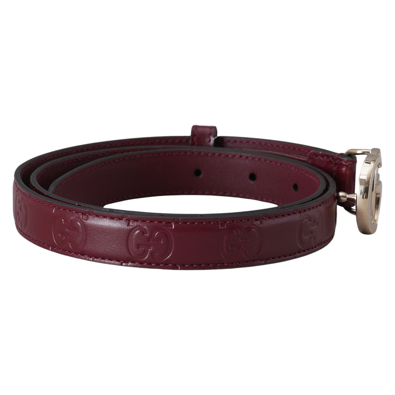 GUCCI(USED)구찌 805711 GG밀라노 슬림 벨트