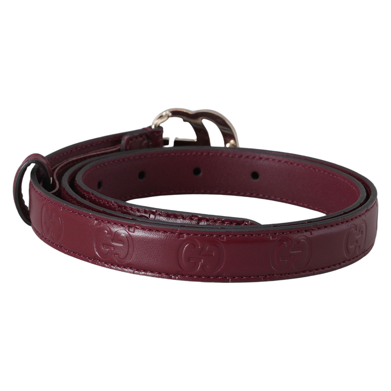 GUCCI(USED)구찌 805711 GG밀라노 슬림 벨트