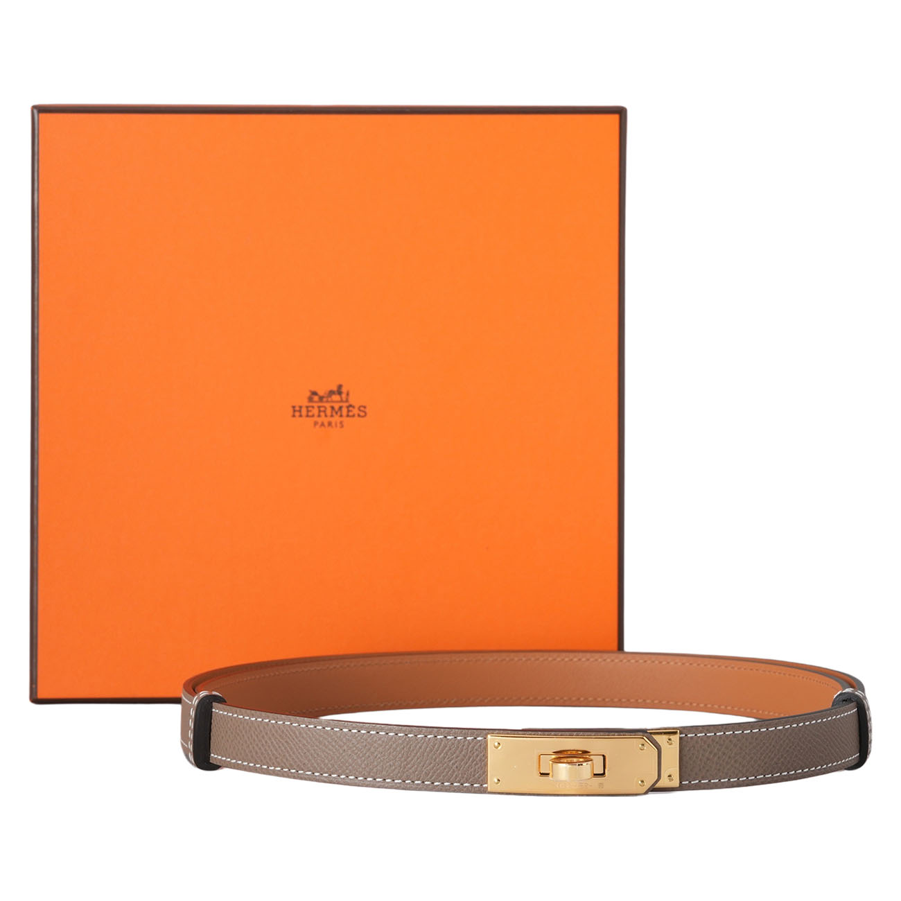 HERMES(NEW)에르메스 켈리 18 벨트 에토프 골드