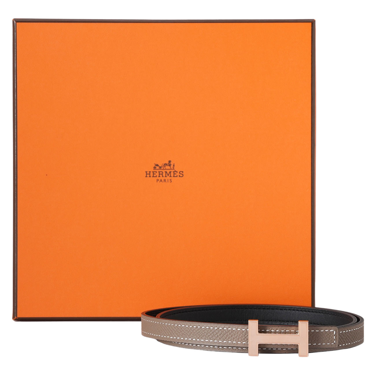 HERMES(USED)에르메스 H 미니 벨트 에토프 느와 #75