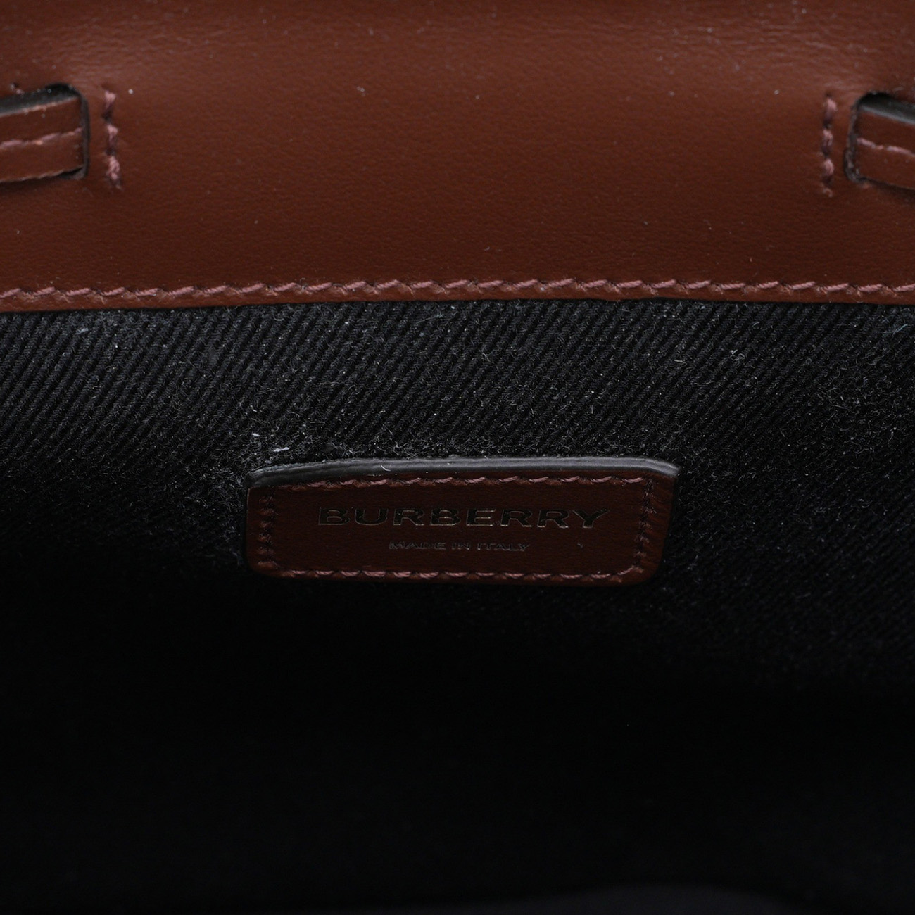 BURBERRY(USED)버버리 80584691 체크 레더 마이크로 백팩