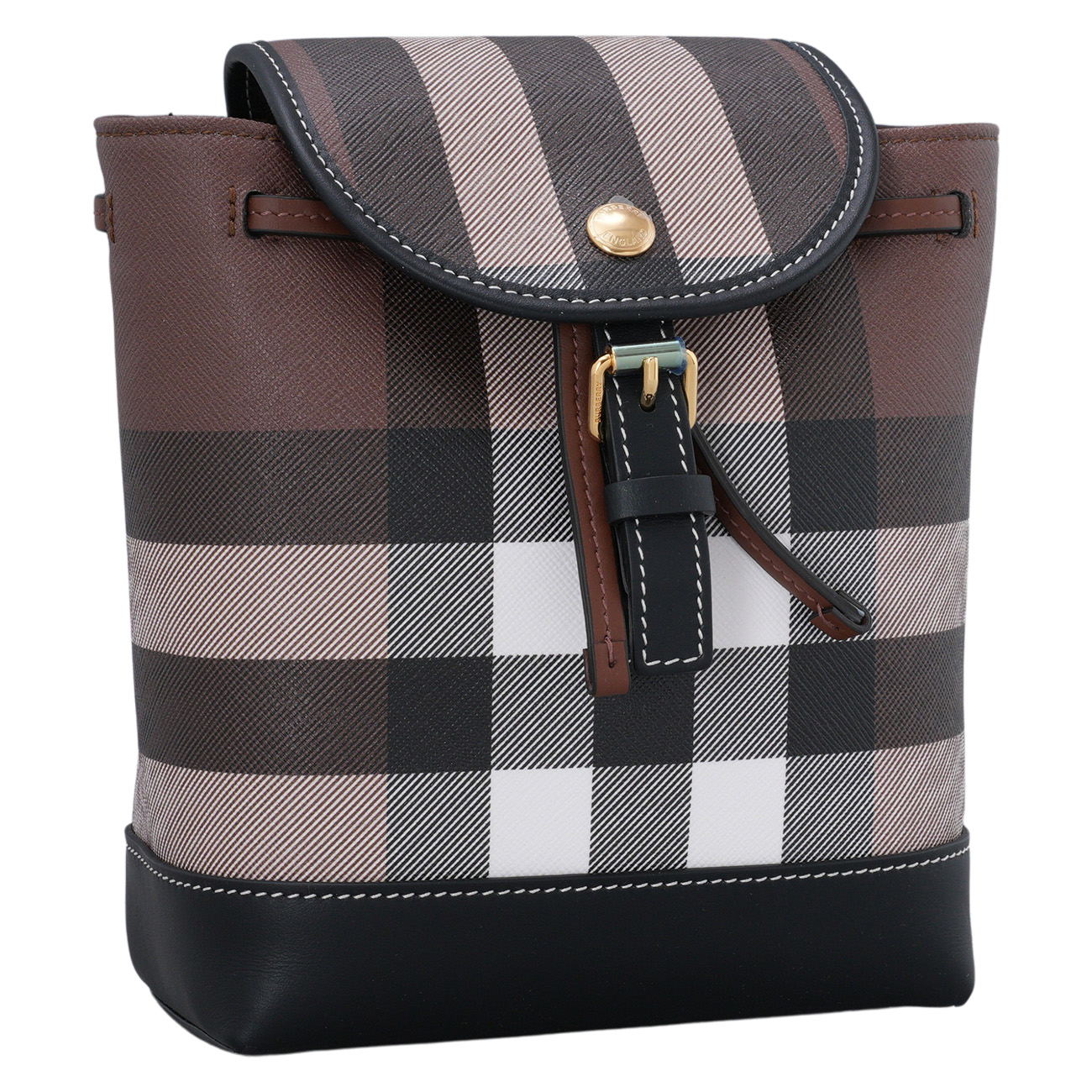 BURBERRY(USED)버버리 80584691 체크 레더 마이크로 백팩