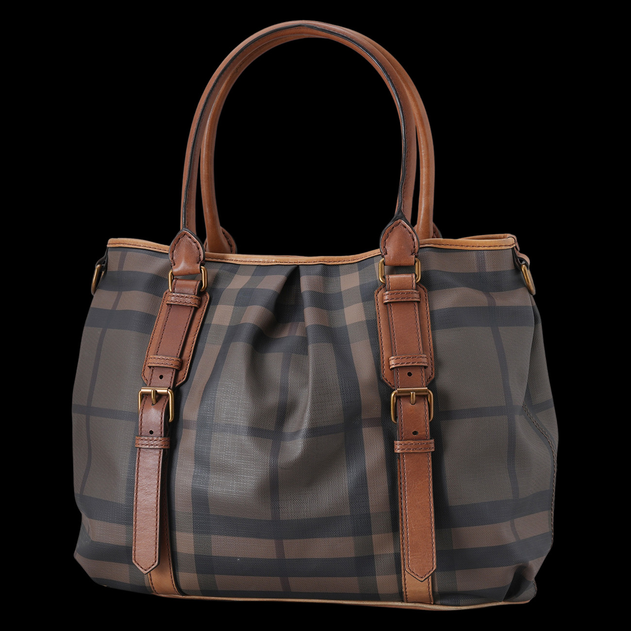 BURBERRY(USED)버버리 PVC 토트겸 숄더백  40