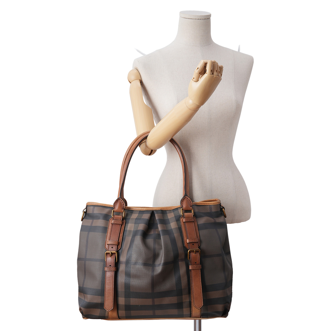 BURBERRY(USED)버버리 PVC 토트겸 숄더백  40