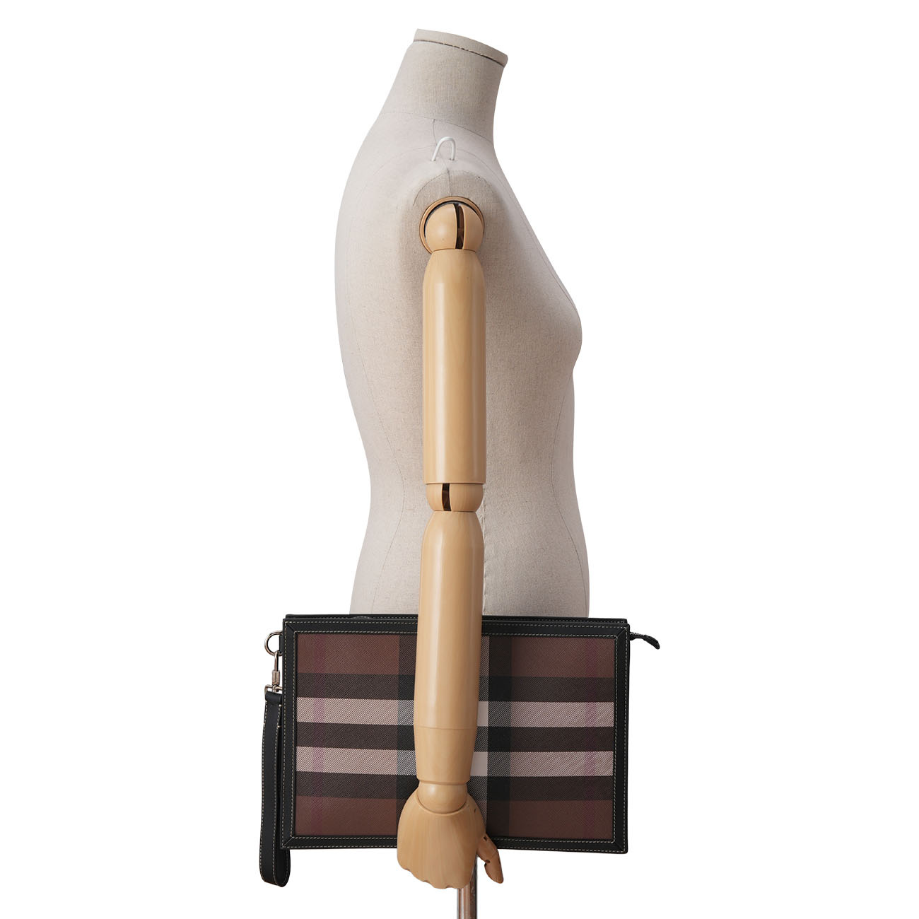BURBERRY(USED)버버리 체크 지퍼 파우치