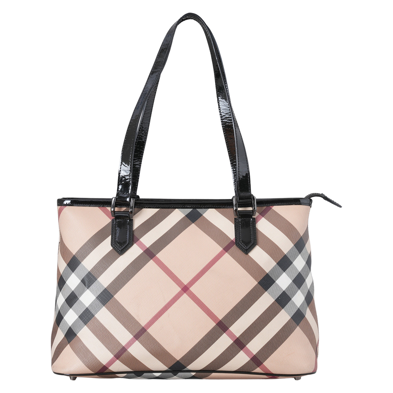BURBERRY(USED)버버리 3459861 체크 쇼퍼백