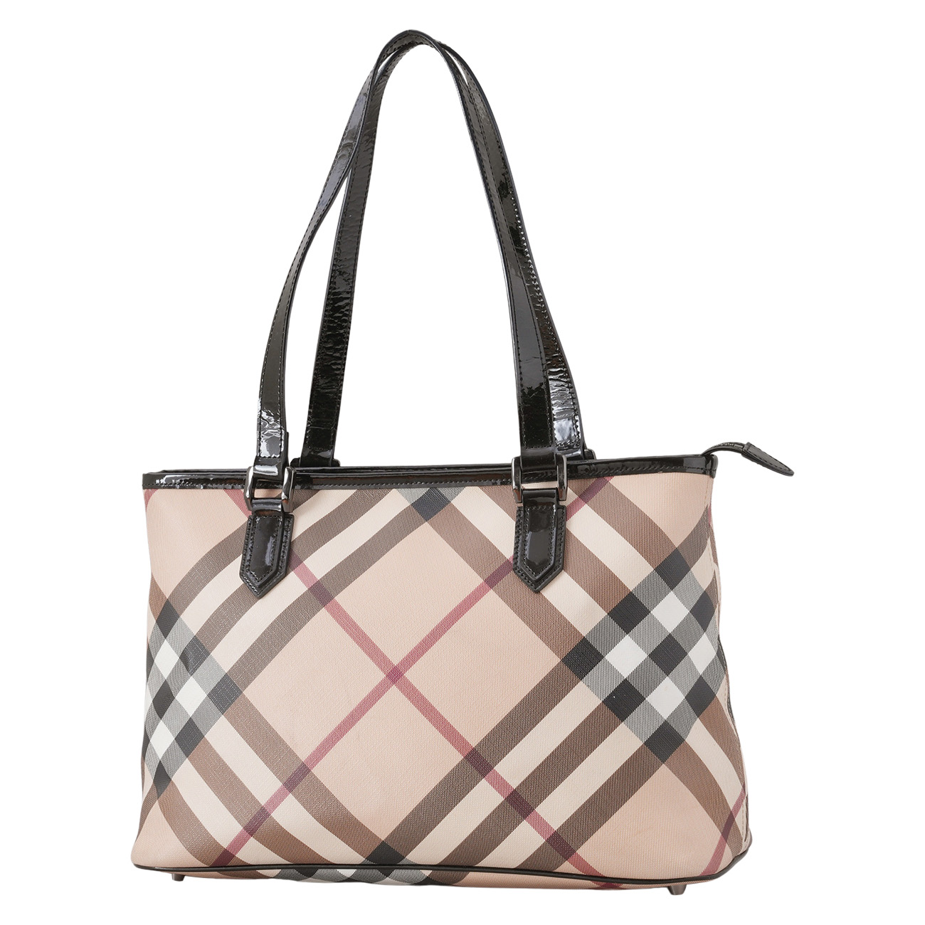 BURBERRY(USED)버버리 3459861 체크 쇼퍼백