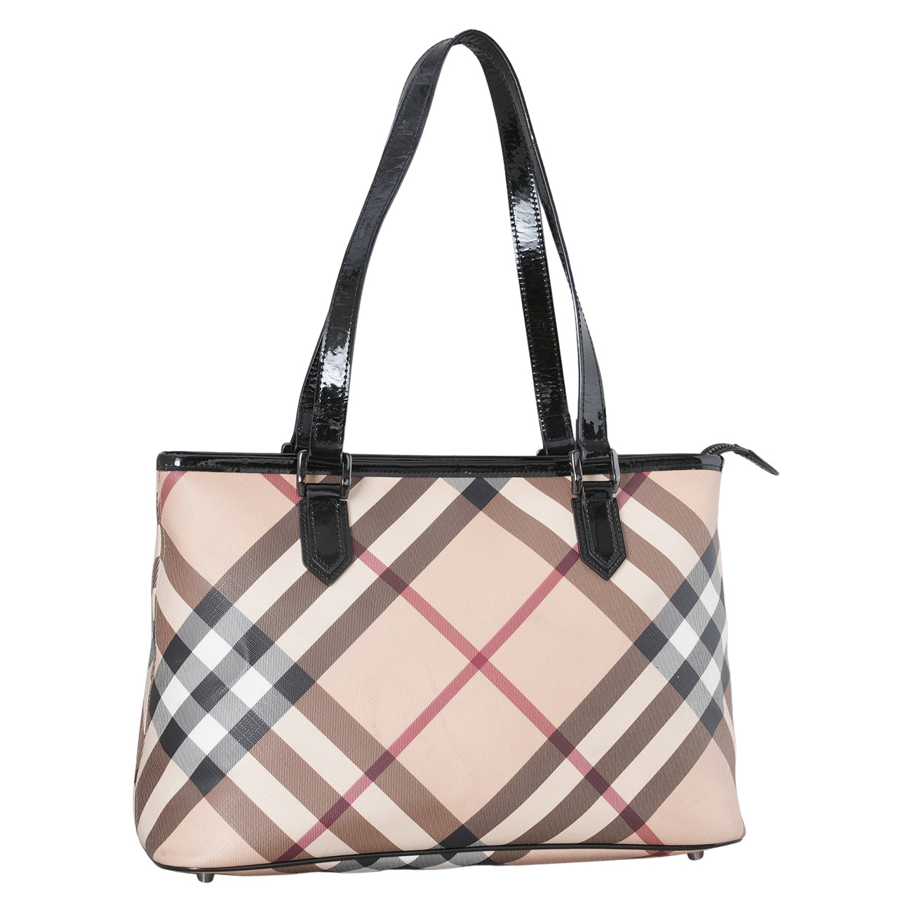 BURBERRY(USED)버버리 3459861 체크 쇼퍼백