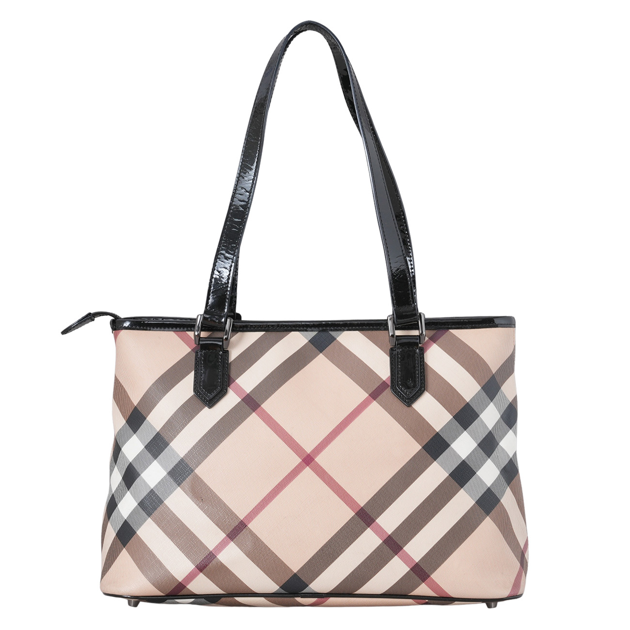 BURBERRY(USED)버버리 3459861 체크 쇼퍼백