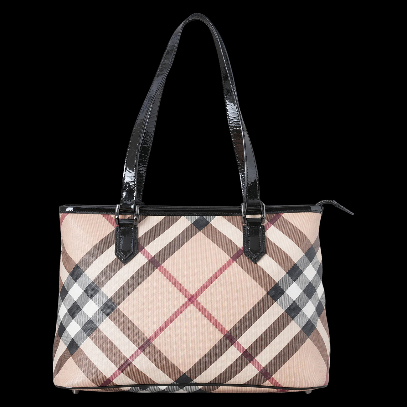 BURBERRY(USED)버버리 3459861 체크 쇼퍼백