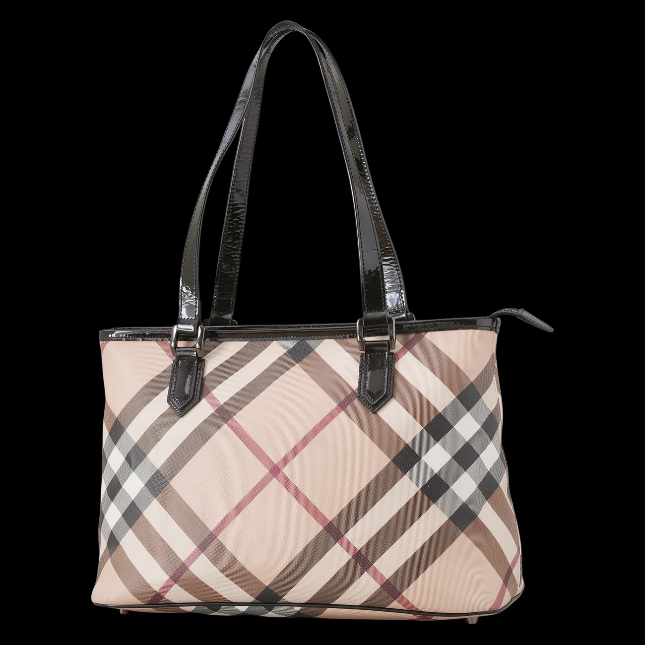 BURBERRY(USED)버버리 3459861 체크 쇼퍼백