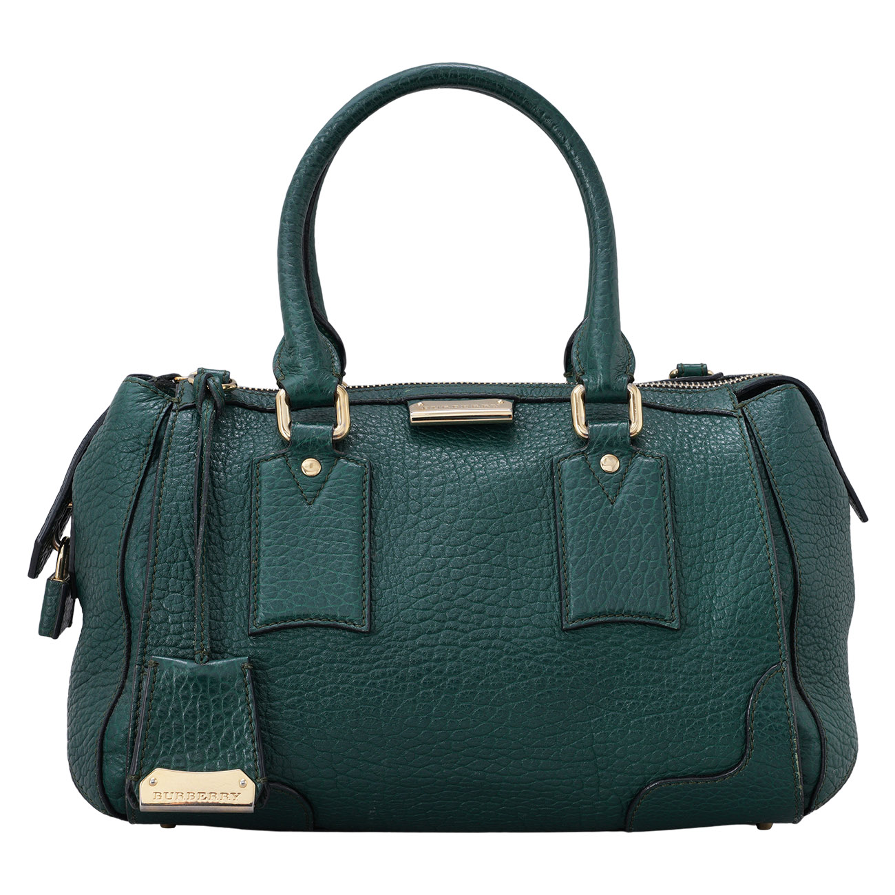 BURBERRY(USED)버버리 레더 토트백 녹색