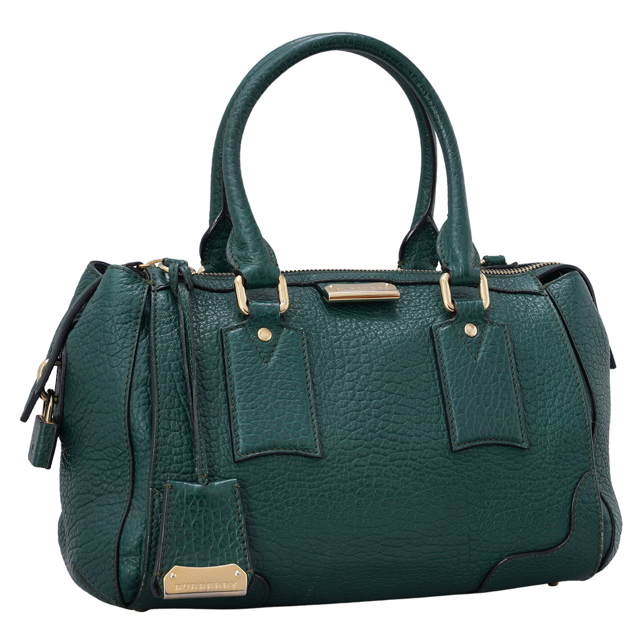 BURBERRY(USED)버버리 레더 토트백 녹색