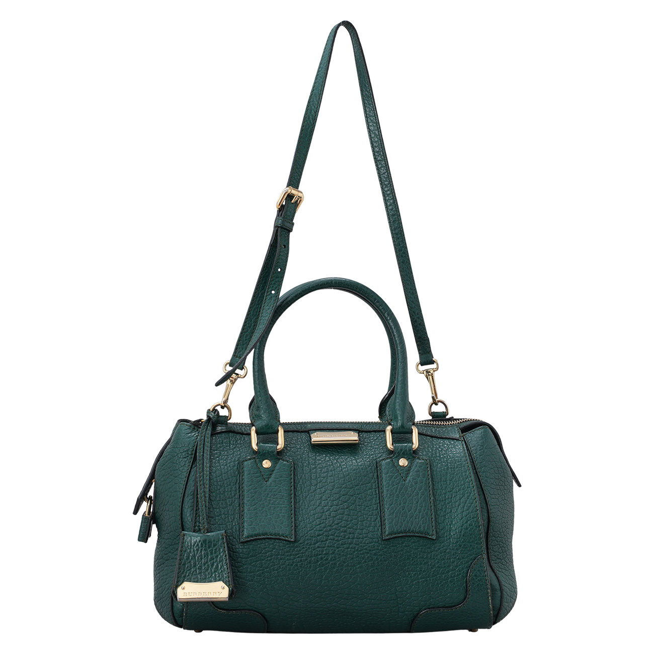 BURBERRY(USED)버버리 레더 토트백 녹색