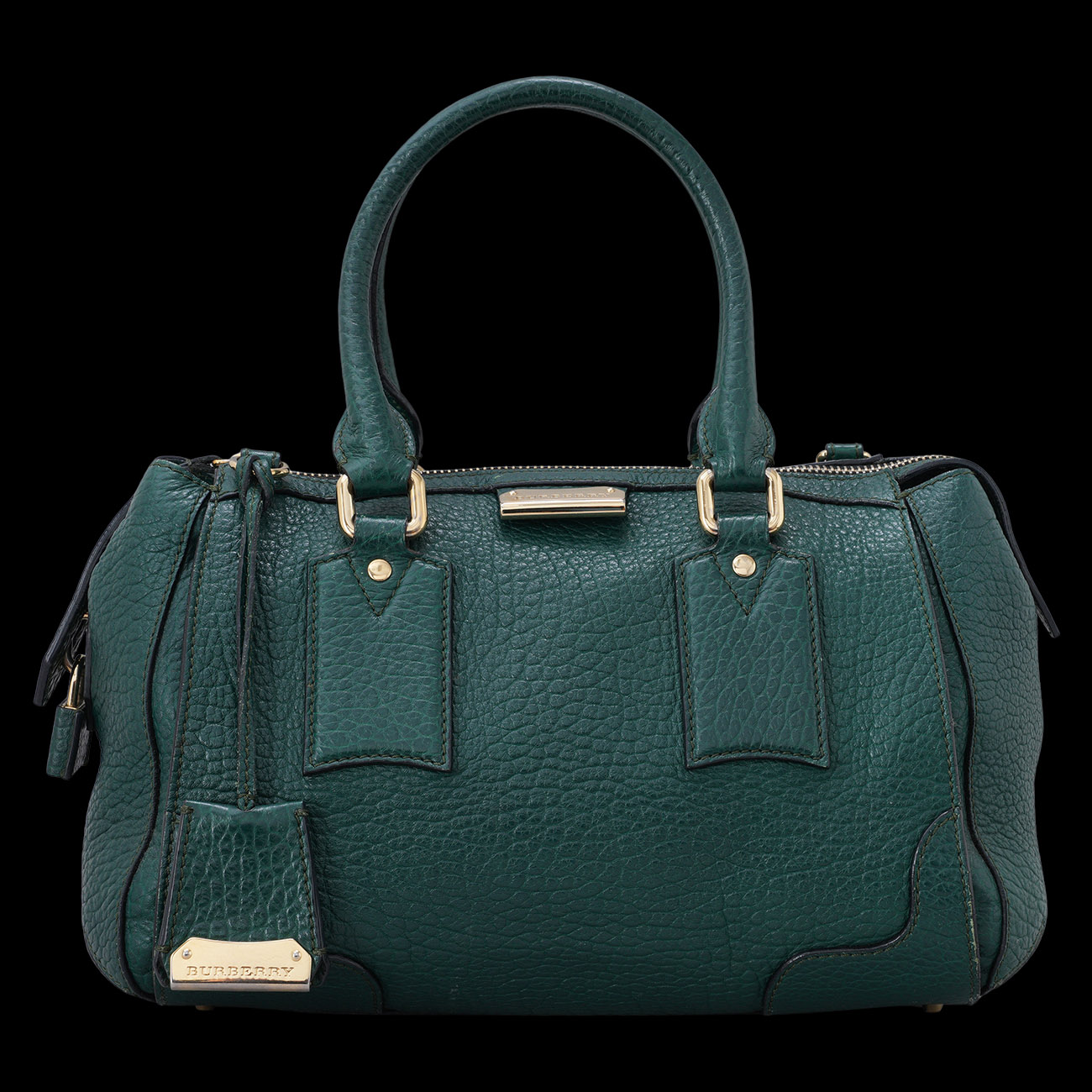 BURBERRY(USED)버버리 레더 토트백 녹색