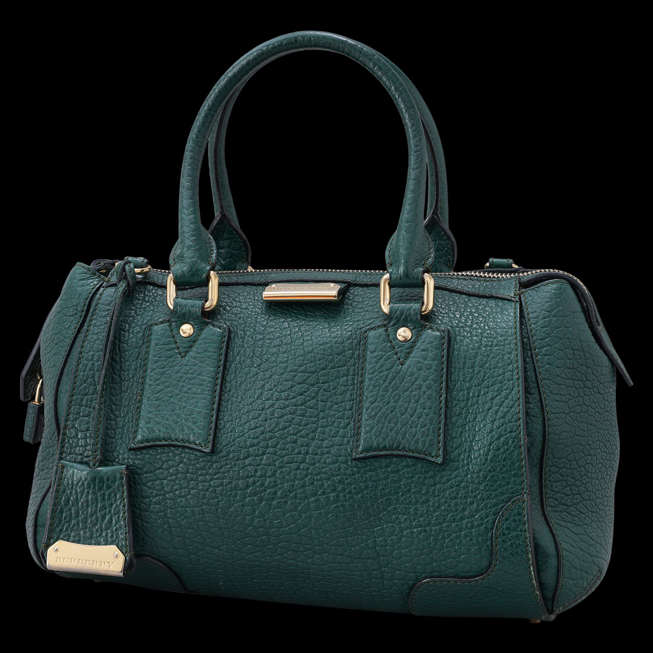 BURBERRY(USED)버버리 레더 토트백 녹색