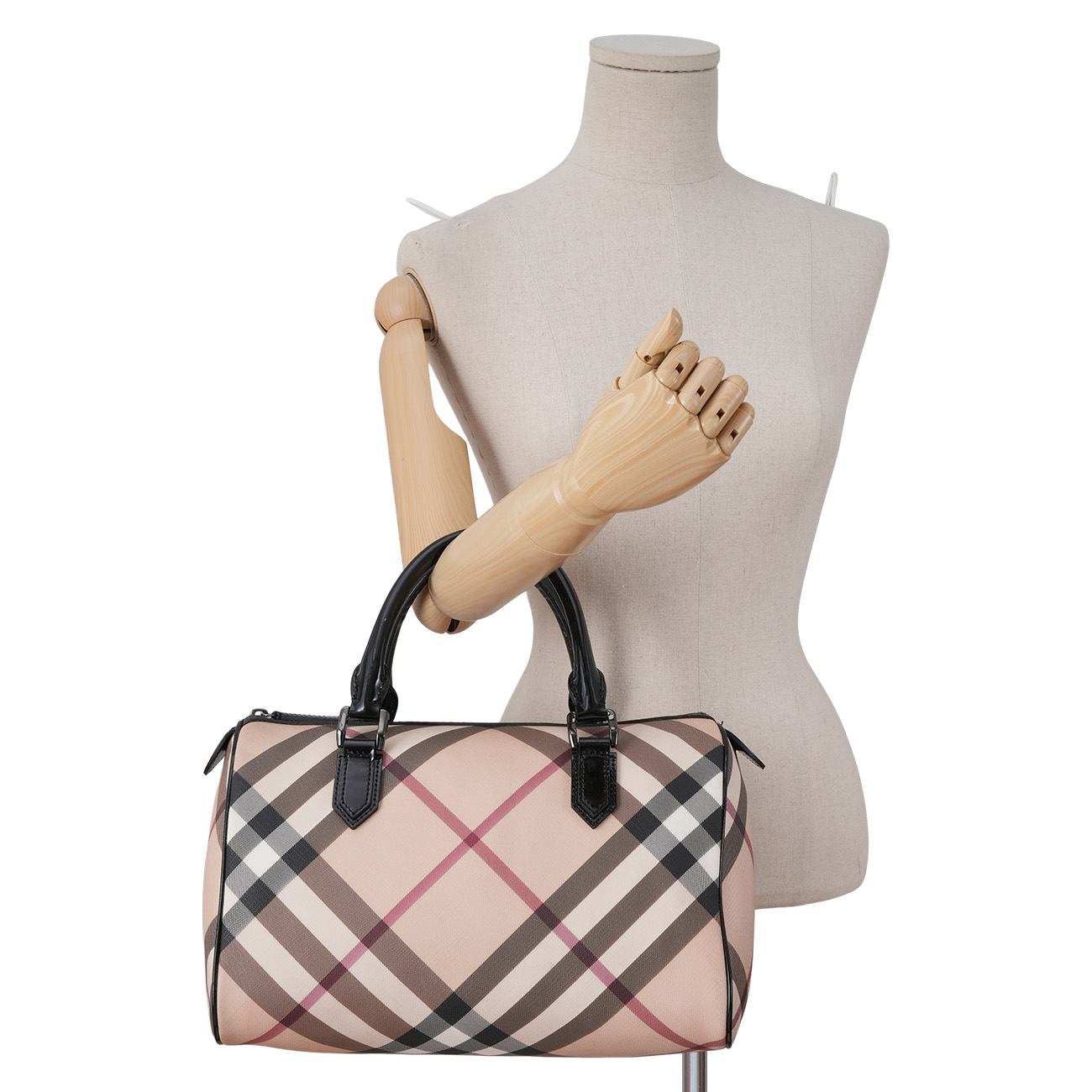 BURBERRY(USED)버버리 노바 체크 보스턴 토트백