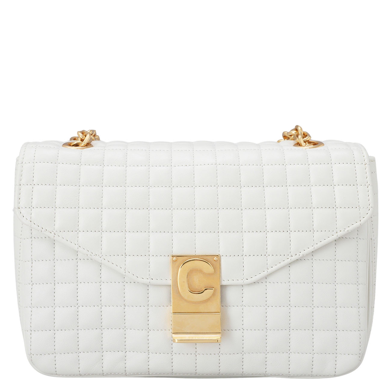 CELINE(USED)셀린느 퀼팅 C 체인 숄더백 미듐