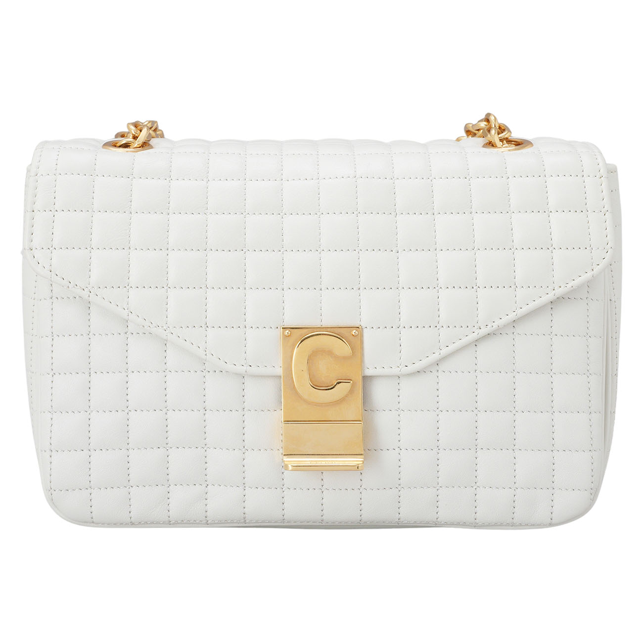 CELINE(USED)셀린느 퀼팅 C 체인 숄더백 미듐