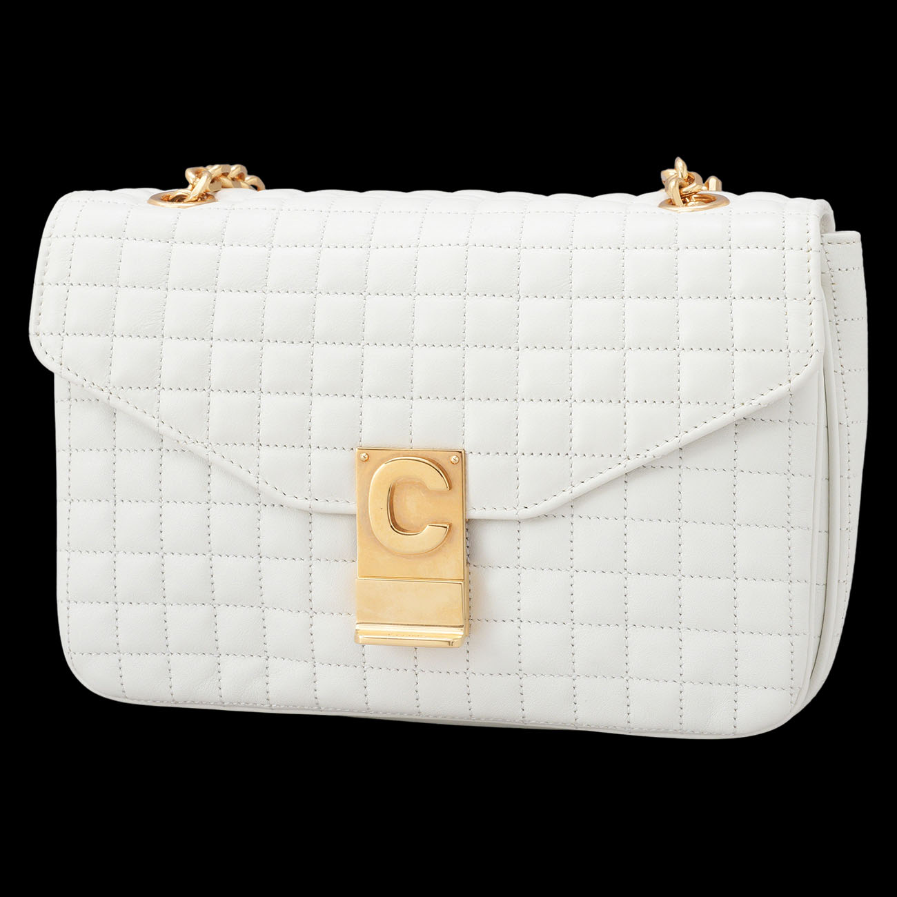 CELINE(USED)셀린느 퀼팅 C 체인 숄더백 미듐