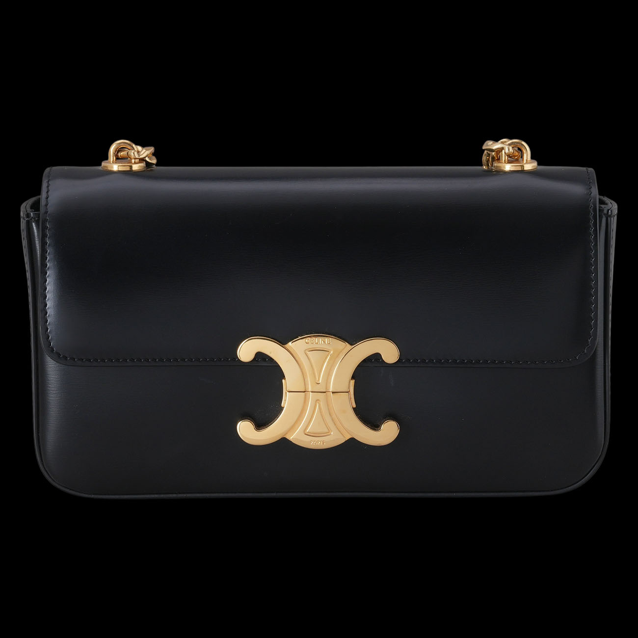 CELINE(USED)셀린느 트리옹프 클로드 체인 숄더백