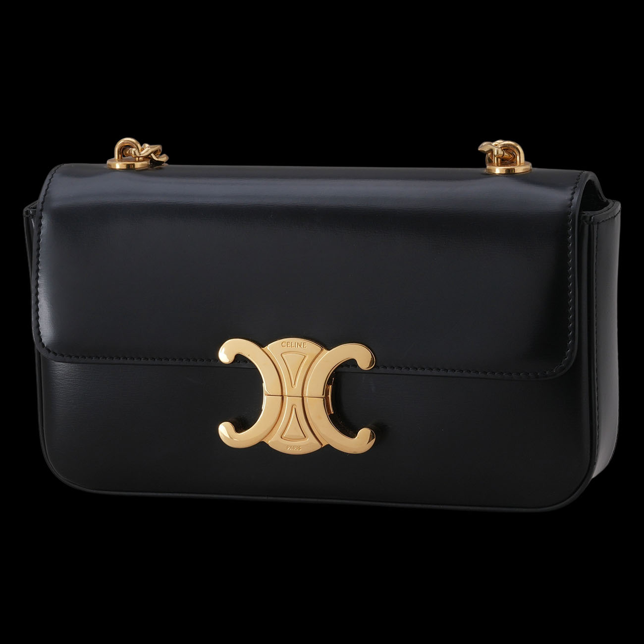 CELINE(USED)셀린느 트리옹프 클로드 체인 숄더백