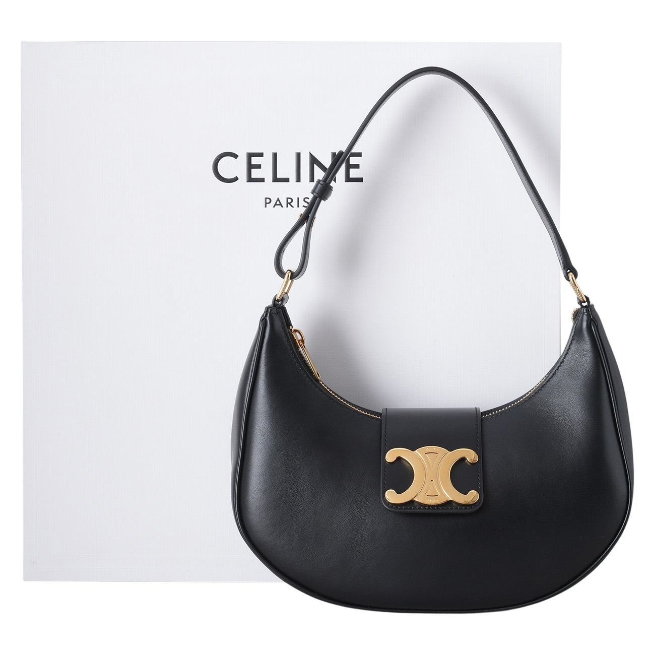 CELINE(USED)셀린느 트리옹프 아바 호보백 미듐