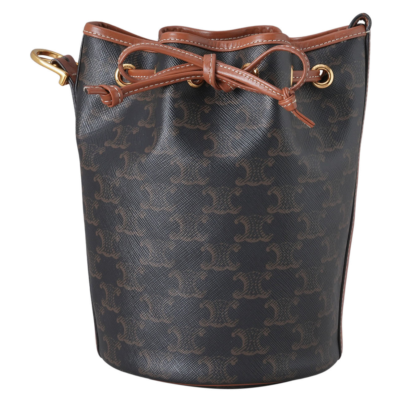 CELINE(USED)셀린느 트리옹프 캔버스 드로스트링 스몰 버킷백