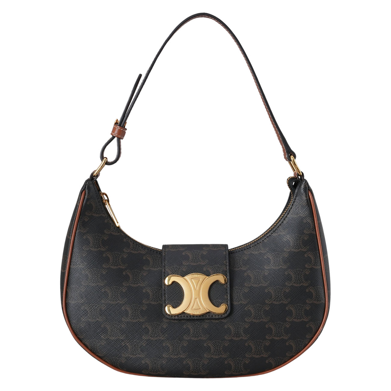 CELINE(USED)셀린느 트리옹프 캔버스 아바 호보백 미듐
