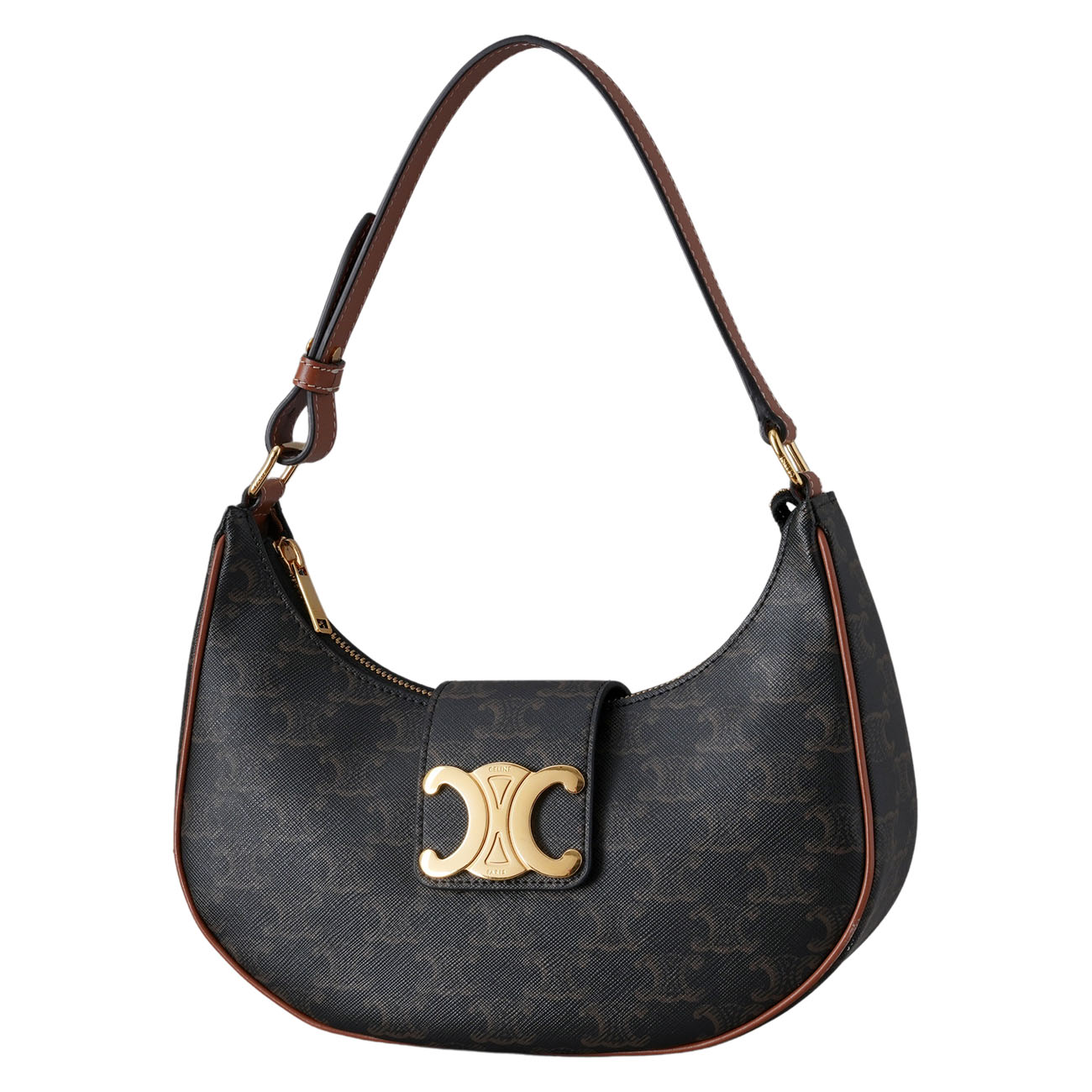 CELINE(USED)셀린느 트리옹프 캔버스 아바 호보백 미듐
