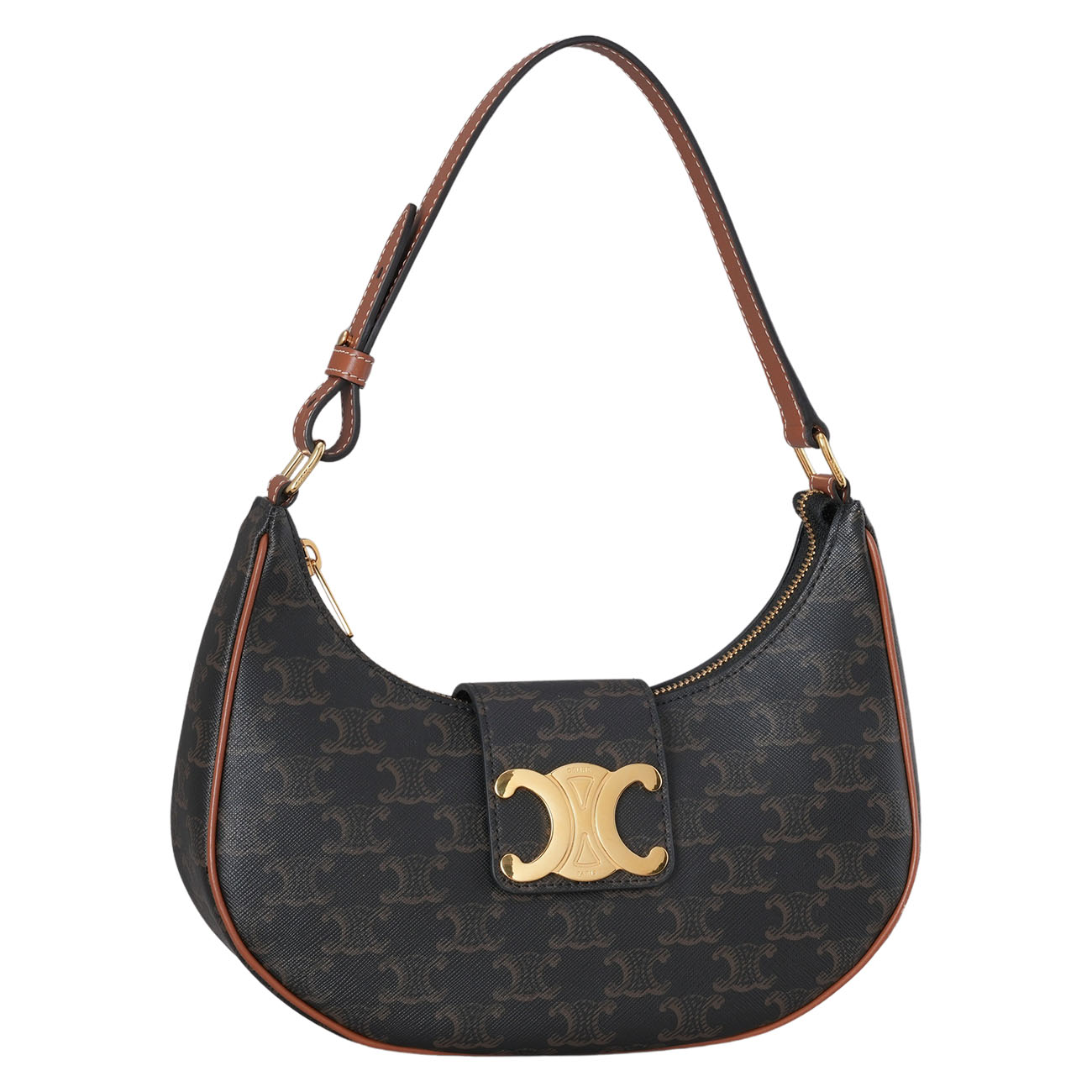 CELINE(USED)셀린느 트리옹프 캔버스 아바 호보백 미듐