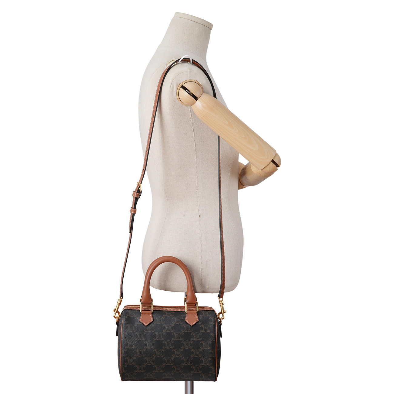 CELINE(USED)셀린느 트리옹프 캔버스 스몰 보스턴백