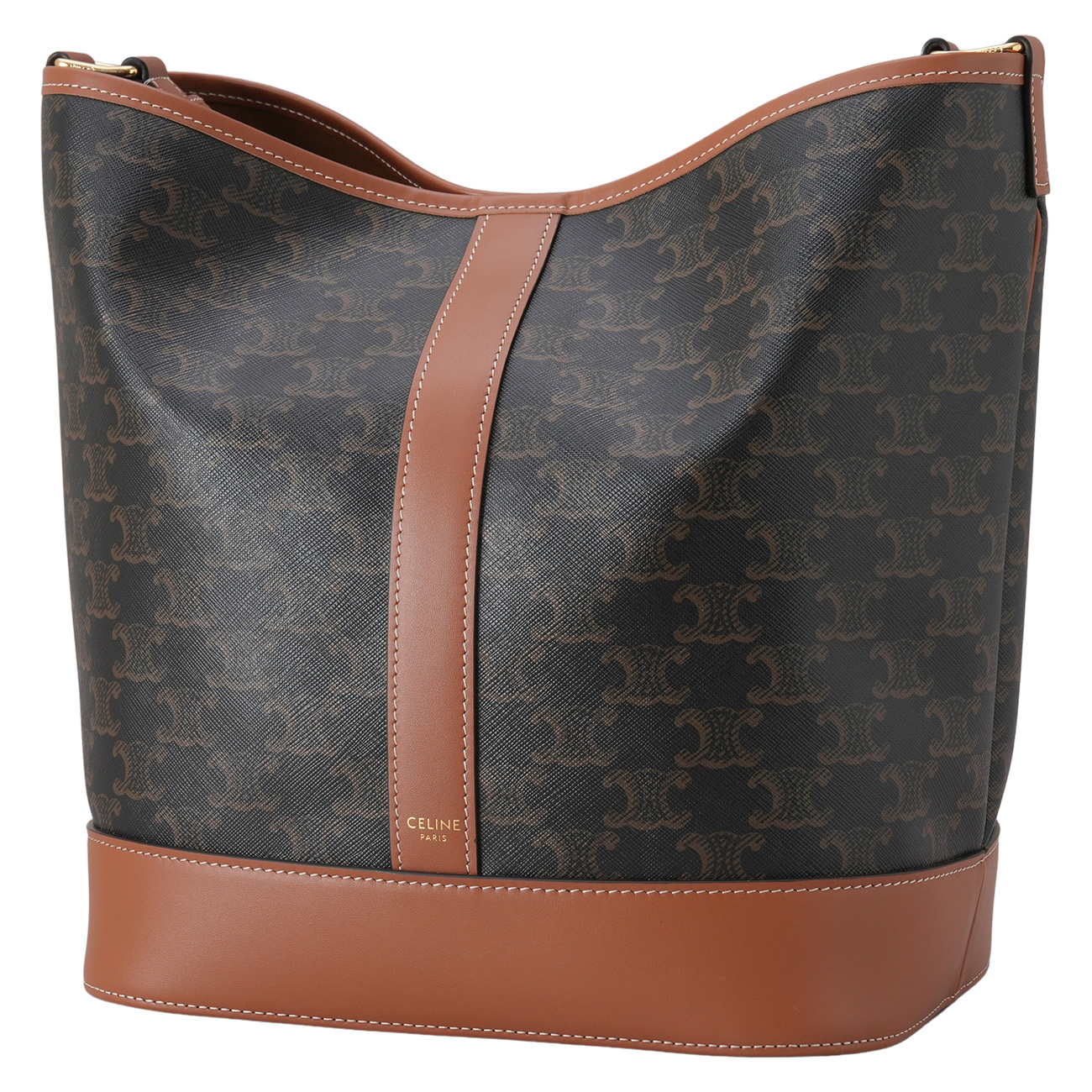 CELINE(USED)셀린느 트리옹프 미디엄 버킷백 & 백참