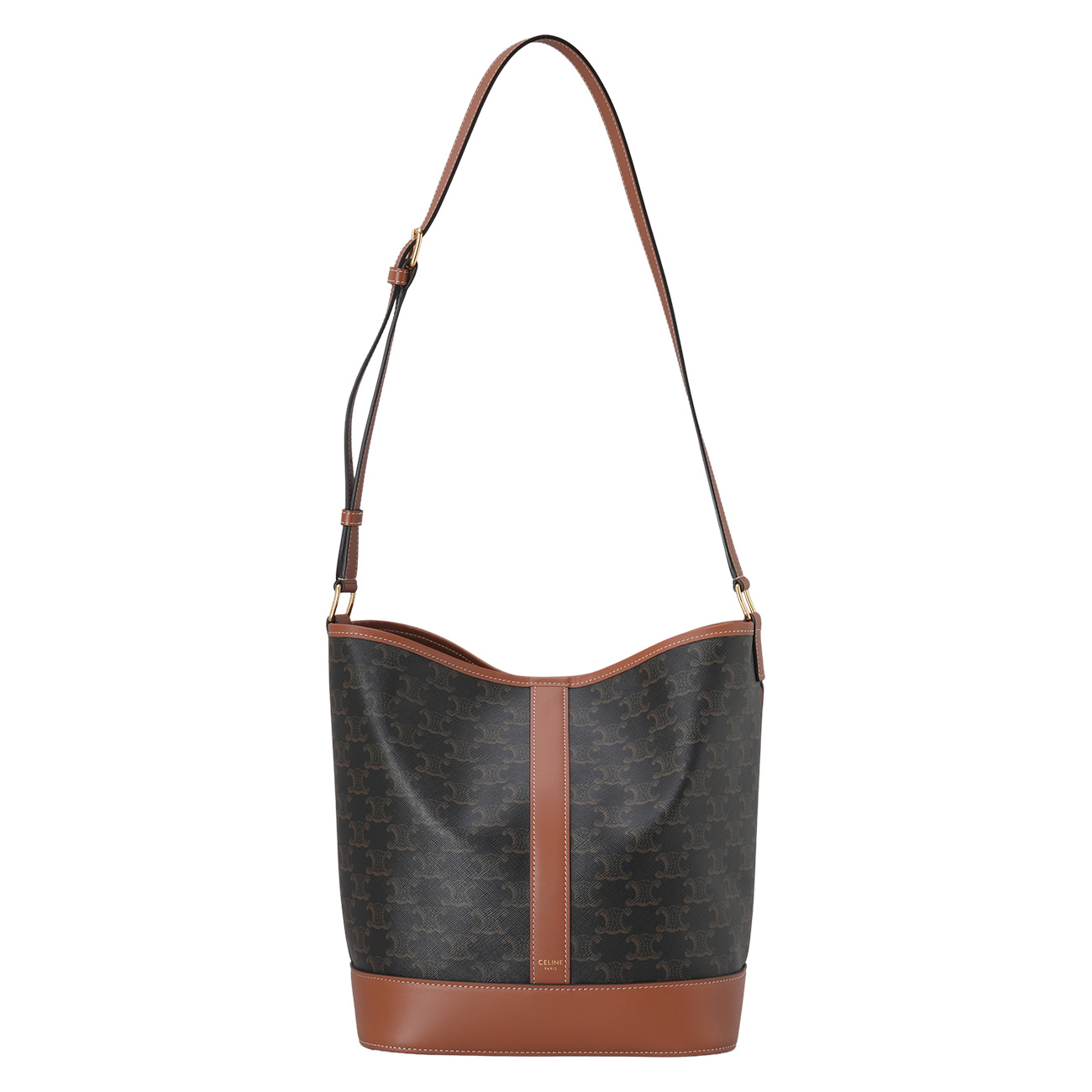 CELINE(USED)셀린느 트리옹프 미디엄 버킷백 & 백참