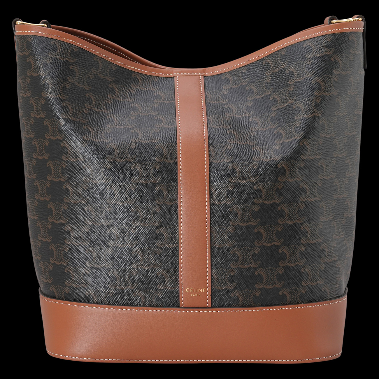 CELINE(USED)셀린느 트리옹프 미디엄 버킷백 & 백참