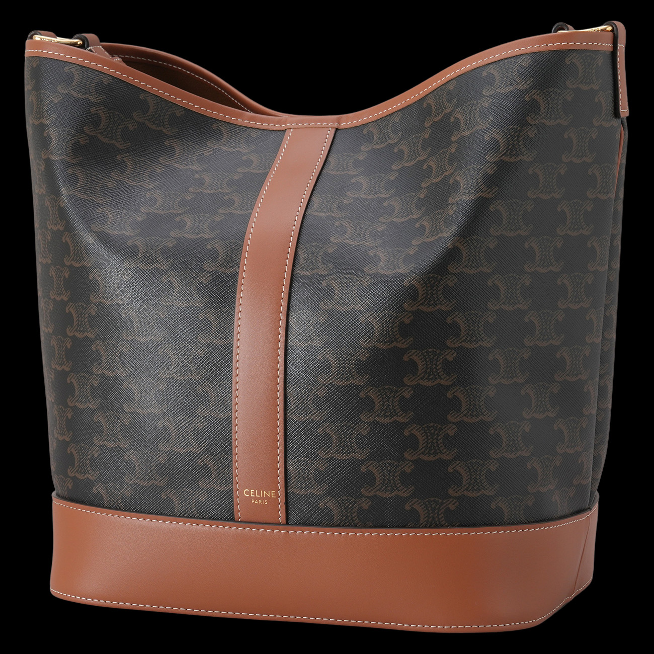 CELINE(USED)셀린느 트리옹프 미디엄 버킷백 & 백참
