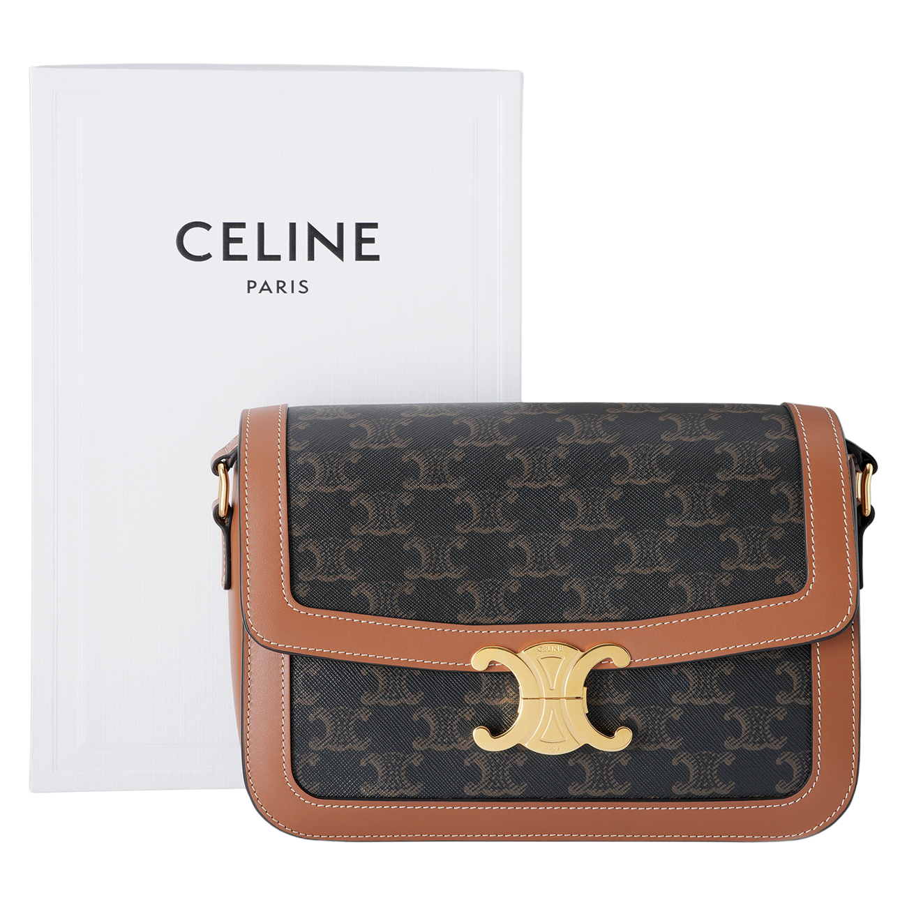 CELINE(USED)셀린느 클래식 트리옹프 숄더백