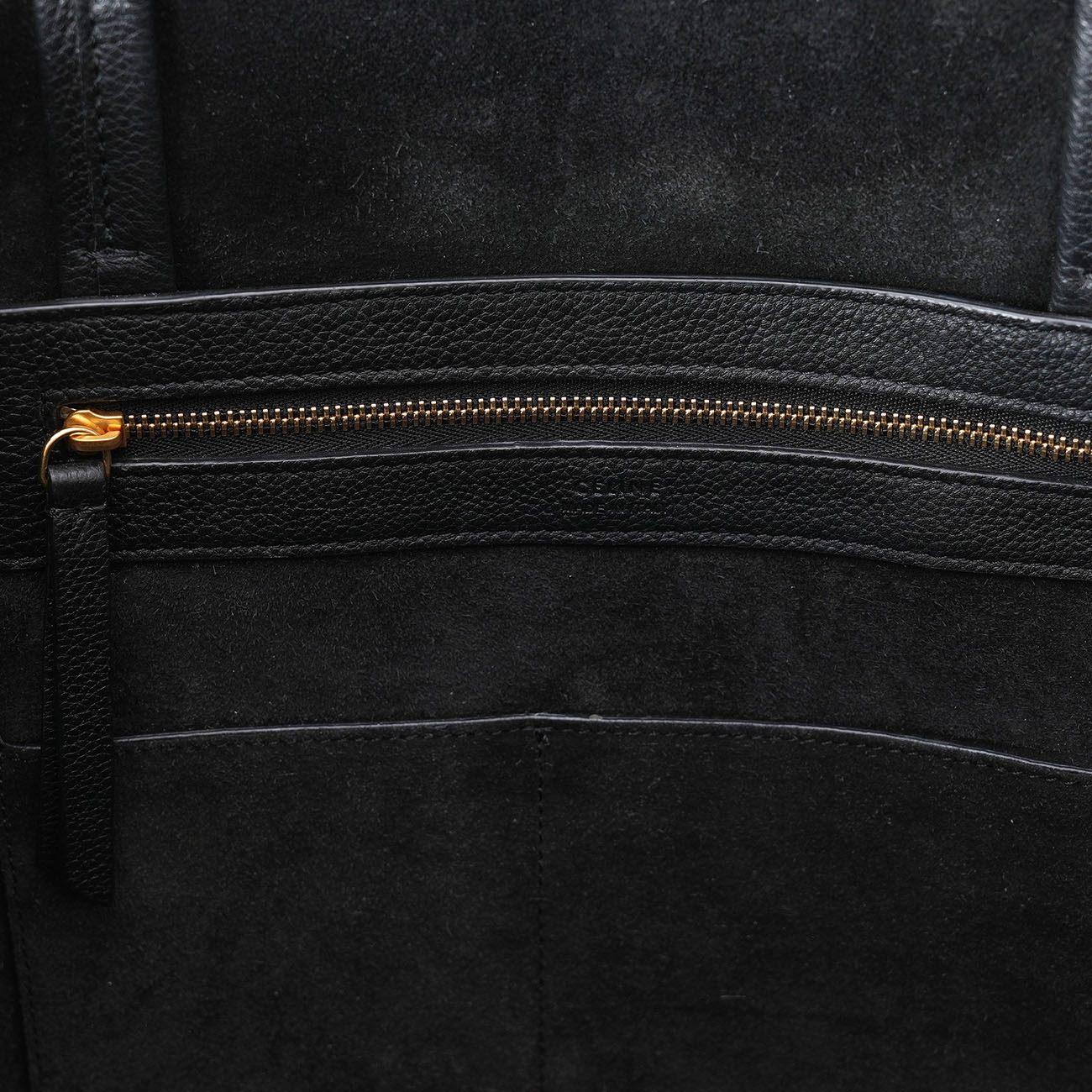CELINE(USED)셀린느 레더 카바스 쇼퍼백