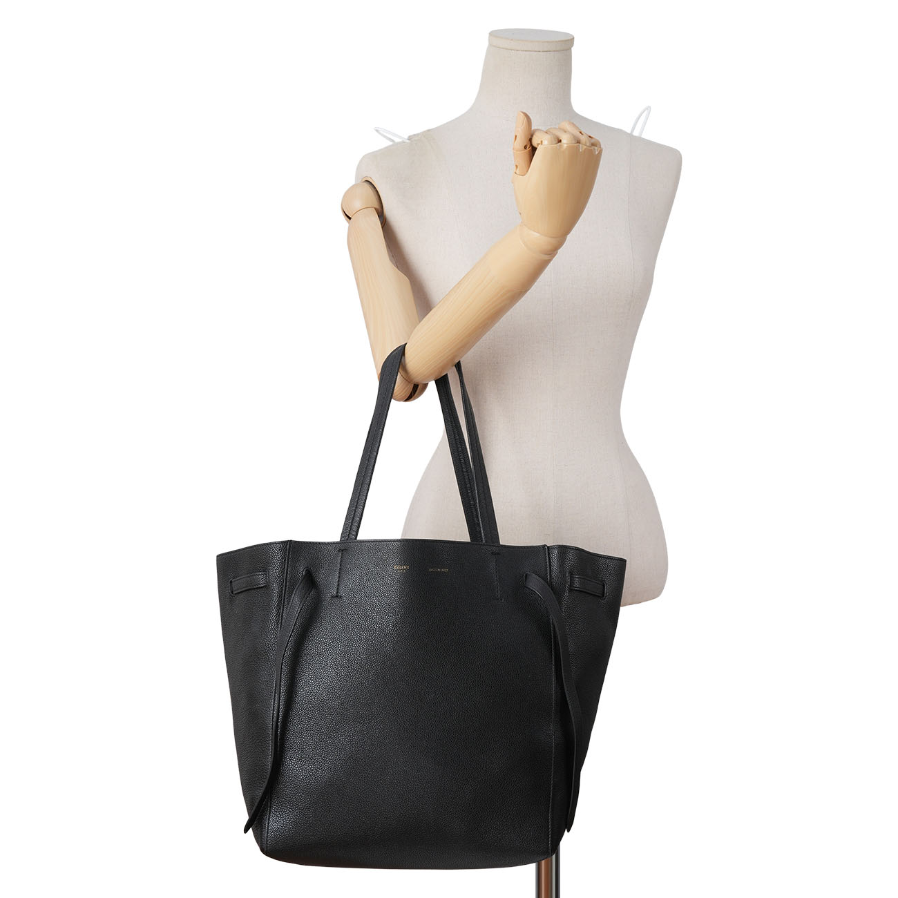CELINE(USED)셀린느 레더 카바스 쇼퍼백