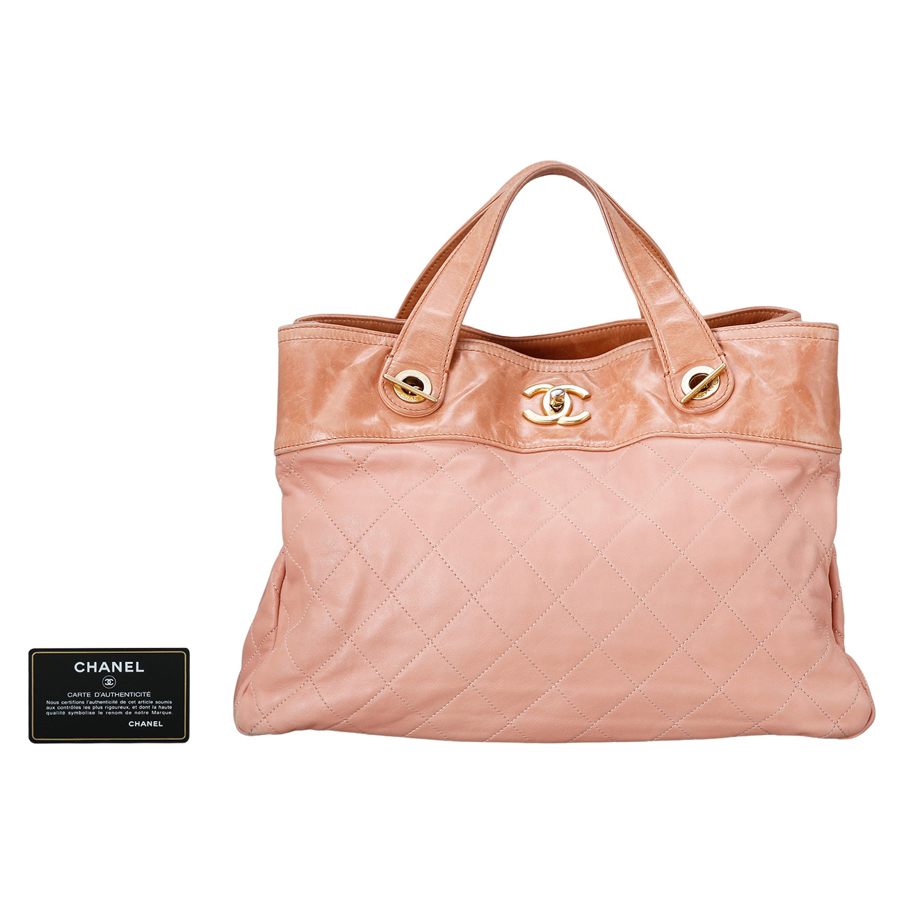 CHANEL(USED)샤넬 레더 시즌 토트겸 숄더백