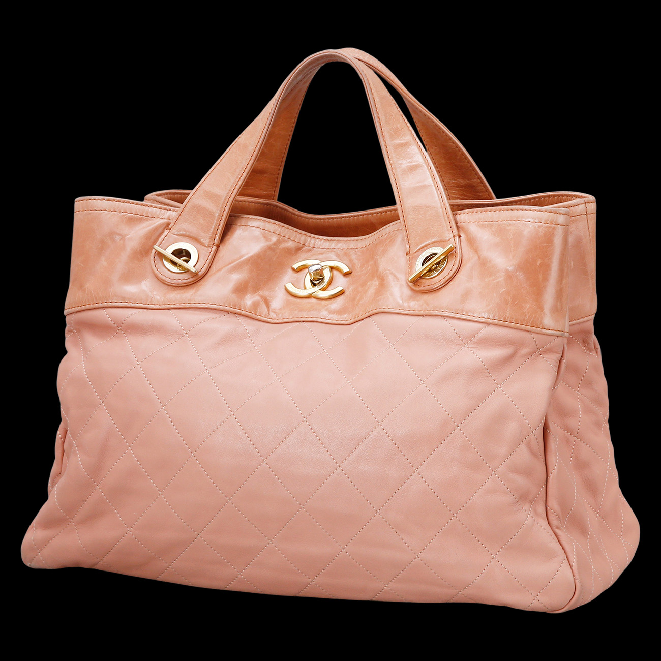 CHANEL(USED)샤넬 레더 시즌 토트겸 숄더백