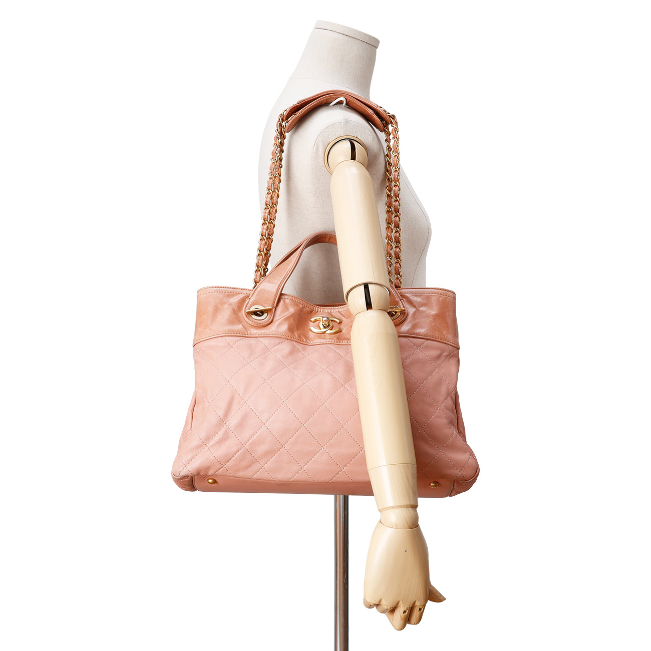 CHANEL(USED)샤넬 레더 시즌 토트겸 숄더백