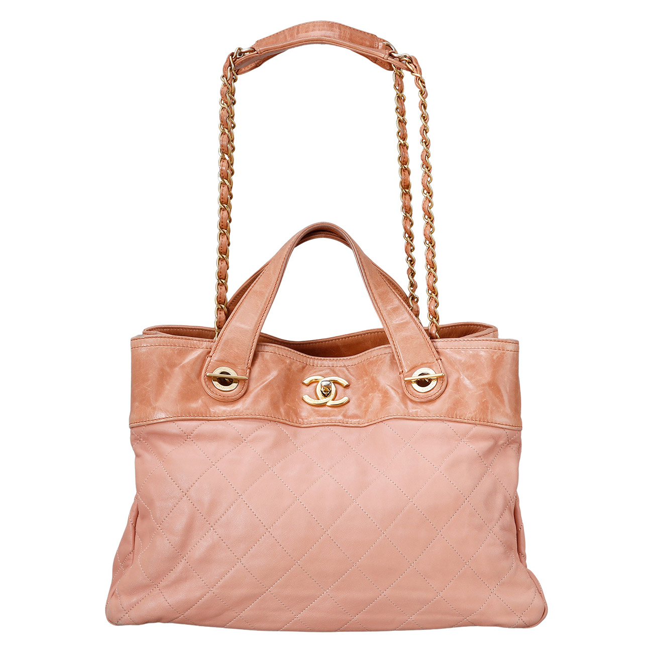 CHANEL(USED)샤넬 레더 시즌 토트겸 숄더백