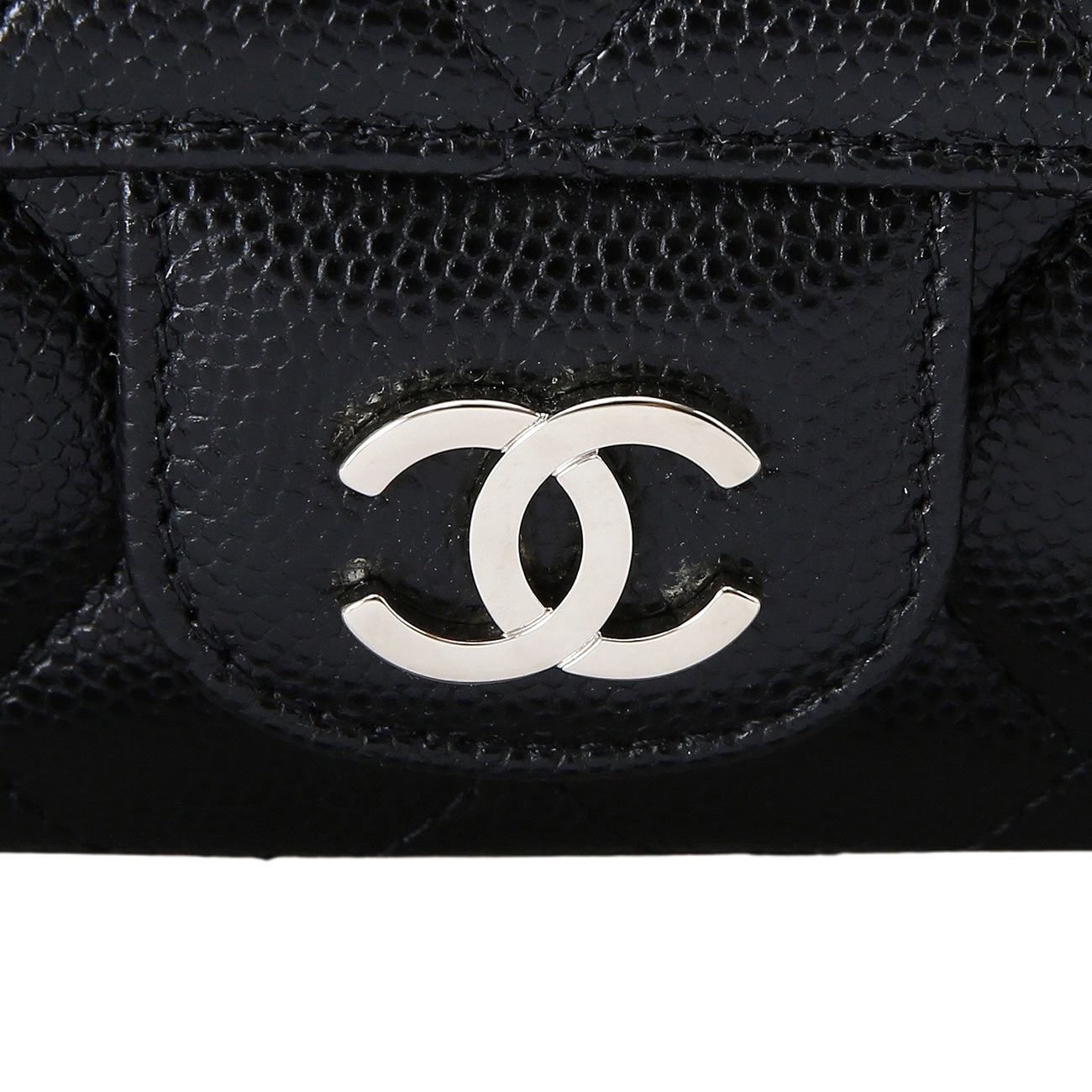CHANEL(NEW)샤넬 클래식 캐비어 선글라스 케이스 블랙 (새제품) NEW PRODUCT