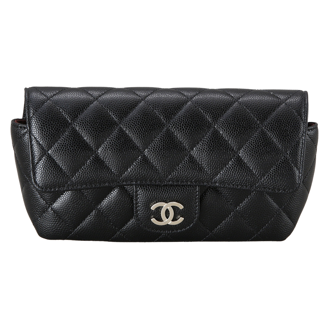 CHANEL(NEW)샤넬 클래식 캐비어 선글라스 케이스 블랙 (새제품) NEW PRODUCT
